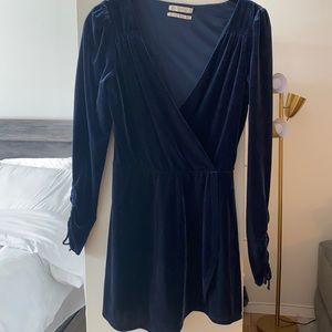 Velvet blue UO romper